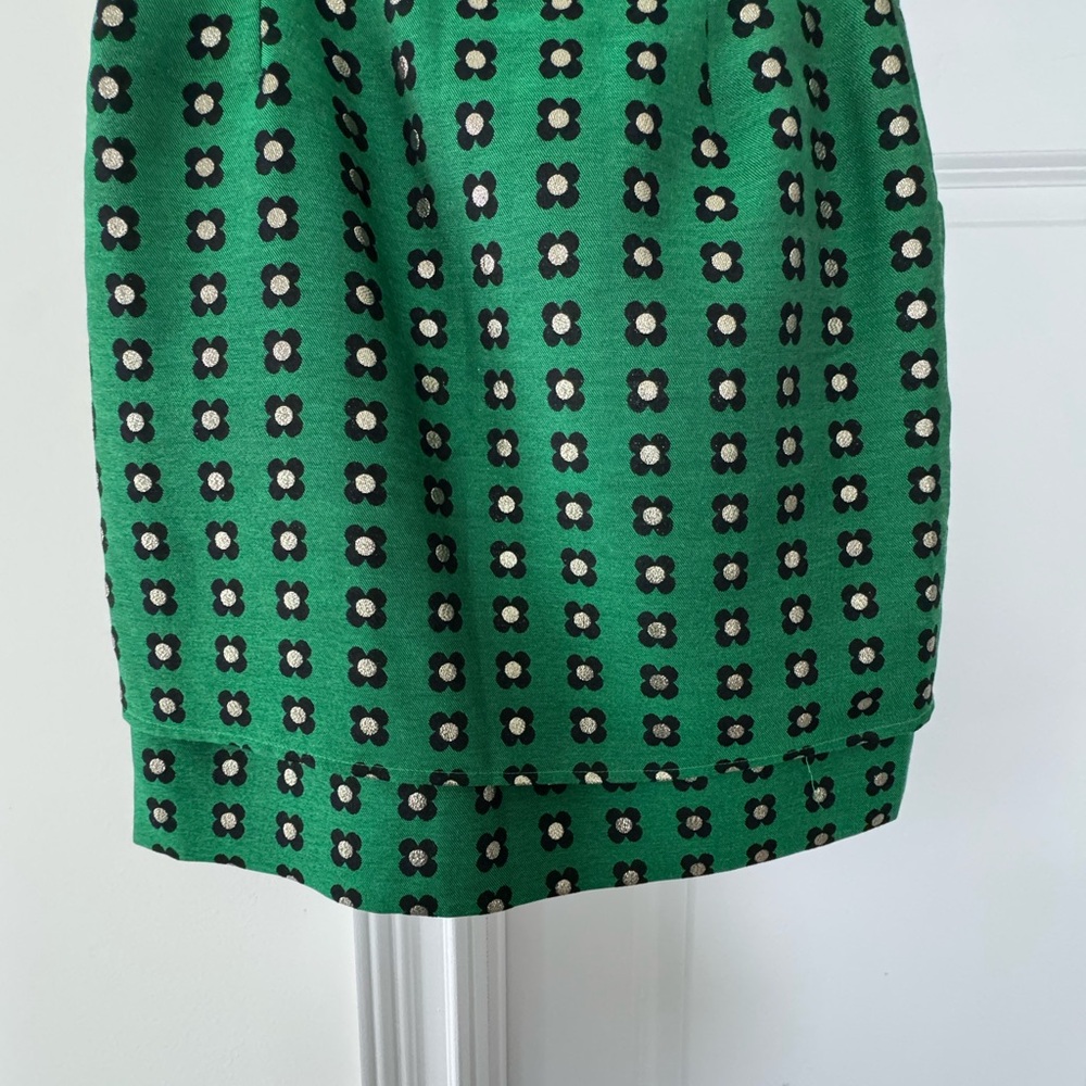 Green Floral Patterned Fabric